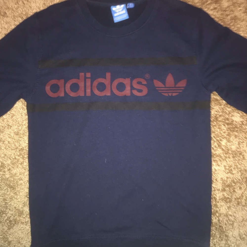 Adidas indigo sweat shirt men’s size small